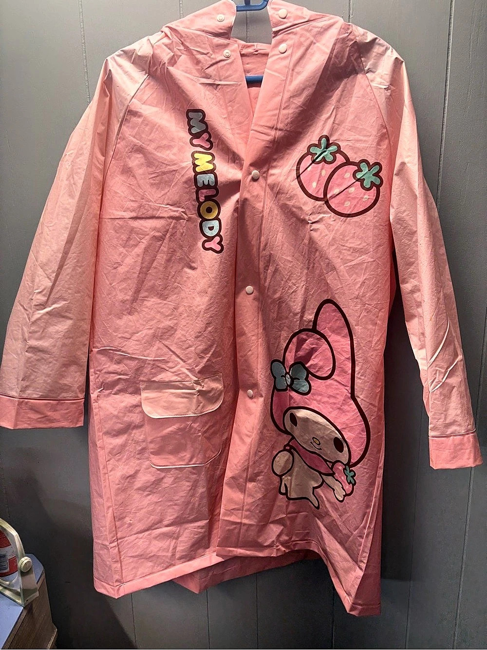 Sanrio My Melody Raincoat Pink Hooded